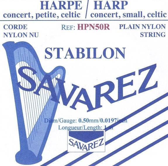 Nylon Harp grounded Savarez 0,77 mm red