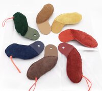 Schulterkissen Leder Groß / Violine/Viola schwarz