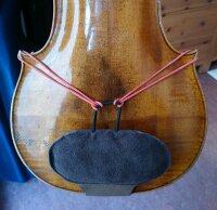 Shoulder cushion leather centred large brown