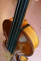 Shoulder cushion leather centred large darkblue