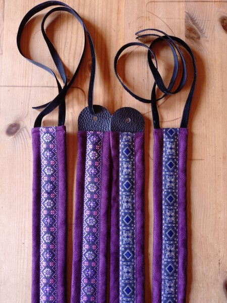 Lute strap 5cm aubergine