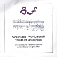 HF-Karbon versilbert umsponnen Abverkauf 150cm (170cm)...