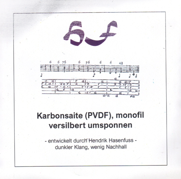 HF-Carbon silverplated wound 120cm (140cm) 1,27 (1,50)
