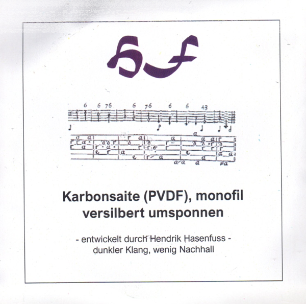 HF-Carbon silverplated wound 105cm (125cm) 1,70 (2,01)