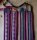 Lute strap 5cm bordeaux red/silver