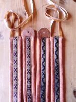 Lute strap 5cm copper black/gold