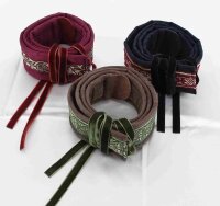 Lute strap 5cm nightblue black/gold